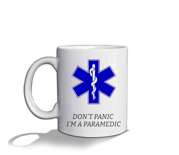 Tisho - 112 ACİL SAĞLIK PARAMEDİK KUPA EMERGENCY PARAMEDIC MUG LIFE STAR Beyaz Kupa Bardak