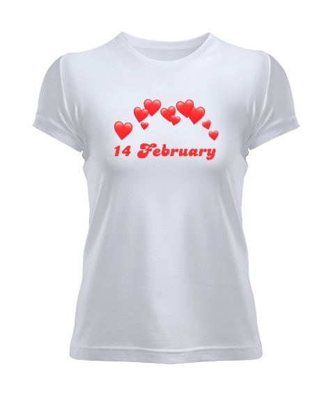 Tisho - 14 Şubat Tasarımlı Kadın Tişört