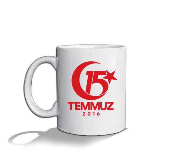 Tisho - 15 temmuz Beyaz Kupa Bardak