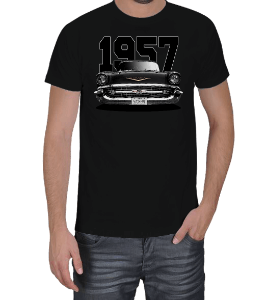 Tisho - 1957 Chevrolet Belair Erkek Tişört