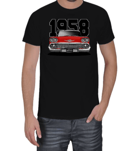 Tisho - 1958 Chevrolet Impala Erkek Tişört