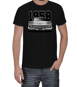 Tisho - 1958 Chevrolet Impala Erkek Tişört