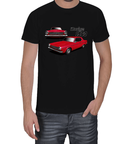Tisho - 1963 Dodge Dart İkili Erkek Tişört