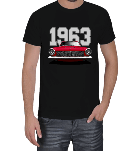 Tisho - 1963 Dodge Dart Kırmızı Erkek Tişört