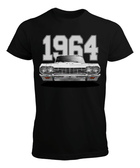 1964 Chevrolet Impala Beyaz Çift Taraflı Erkek Tişört