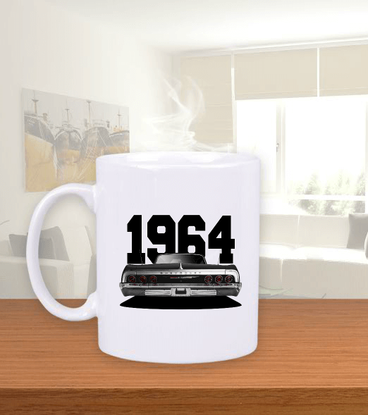 Tisho - 1964 Chevrolet Impala Beyaz Kupa Bardak