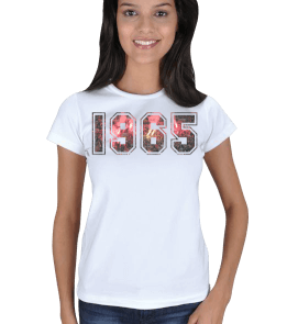 Tisho - 1965 RUHU Beyaz Kadın Tişört