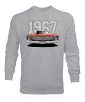 1967-Plymouth-Copper-Çift-Taraflı-2 Gri Erkek Sweatshirt - Thumbnail