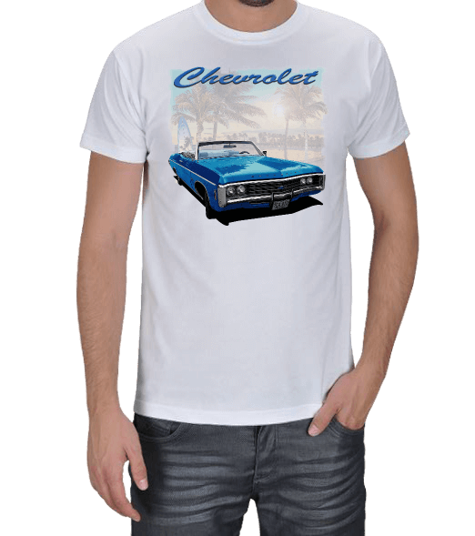 Tisho - 1969 Chevrolet Mavi Convertible Erkek Tişört