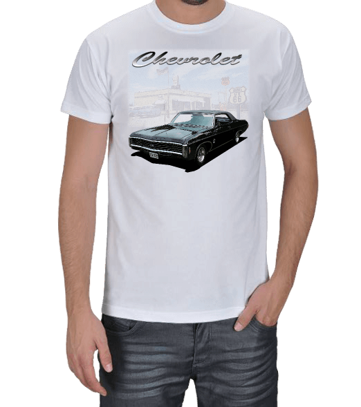 Tisho - 1969 Chevrolet Siyah SS Erkek Tişört