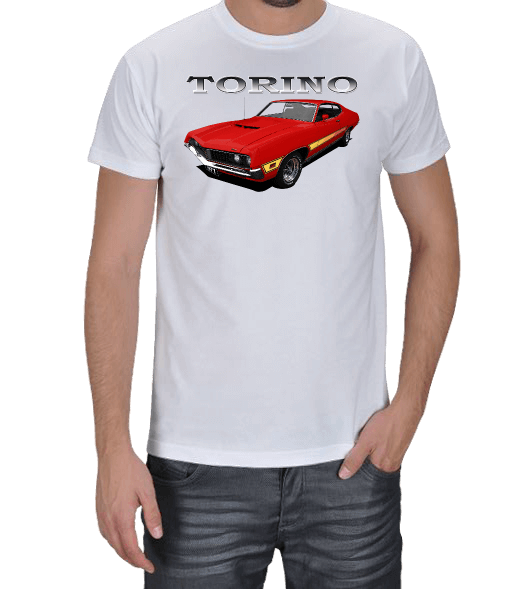 Tisho - 1971 Ford Torino Erkek Tişört