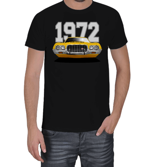 Tisho - 1972 Ford Gran Torino Erkek Tişört
