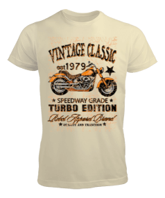 Tisho - 1979 Vintage Classic Turbo Edition Motorcycle illustration Erkek Tişört