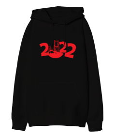 2022 İstanbul Oversize Unisex Kapüşonlu Sweatshirt - Tisho