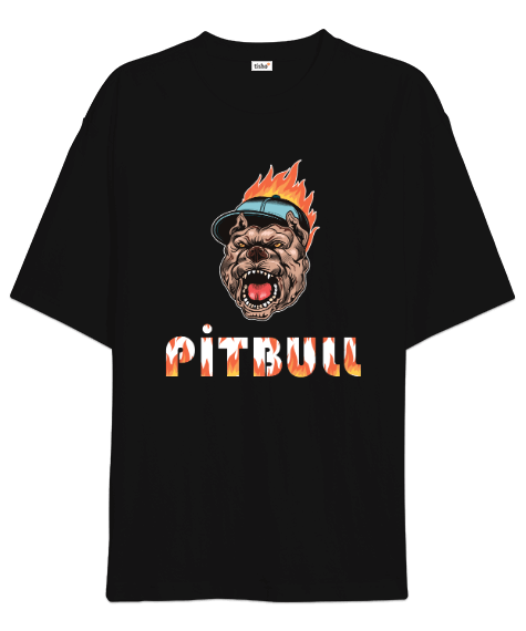 Tisho - 2022 model Pitbull tasarımı Oversize Unisex Tişört