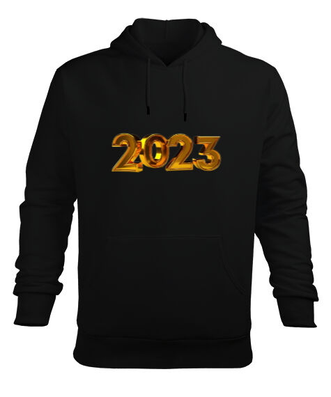 2023 Siyah Erkek Kapüşonlu Hoodie Sweatshirt