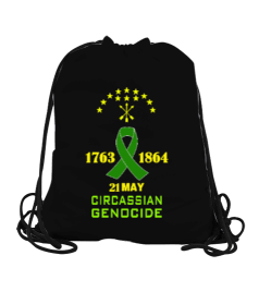 21 mayıs 1864,Çerkes Bayrağı, adiga bayrağı,Çerkes logosu. Büzgülü Spor Çanta - Tisho