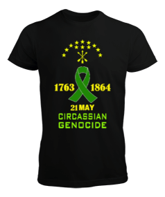  21 mayıs 1864,Çerkes Bayrağı, adiga bayrağı,Çerkes logosu. Erkek Tişört - Tisho