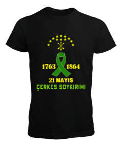 21 mayıs 1864,Çerkes Bayrağı, adiga bayrağı,Çerkes logosu. Erkek Tişört - Tisho
