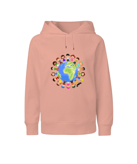 Tisho - 23 Nisan 1- Kido Pembe Çocuk Unisex Hoodie Kapüşonlu