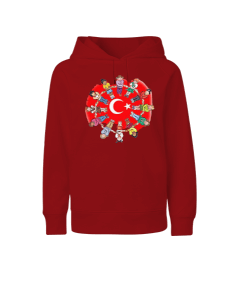 23 Nisan 1920 Ulusal Egemenlik ve Çocuk Bayramı Çocuk Unisex Hoodie Kapüşonlu - Tisho