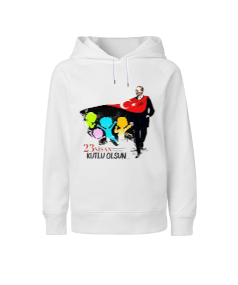 23 Nisan Ulusal Egemenlik ve Çocuk Bayramı Baskılı Çocuk Unisex Hoodie Kapüşonlu - Tisho