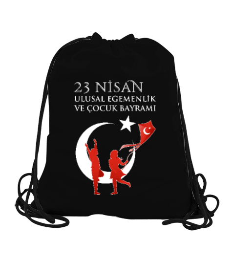Tisho - 23 Nisan Ulusal Egemenlik ve Çocuk Bayramı. Büzgülü Spor Çanta