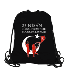 23 Nisan Ulusal Egemenlik ve Çocuk Bayramı. Büzgülü Spor Çanta - Tisho