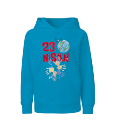 23 Nisan Ulusal Egemenlik ve Çocuk Bayramı Çocuk Unisex Hoodie Kapüşonlu - Tisho