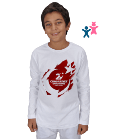 29 Ekim Cumhuriyet Bayramı Baskılı Çocuk Unisex Uzunkollu - Tisho