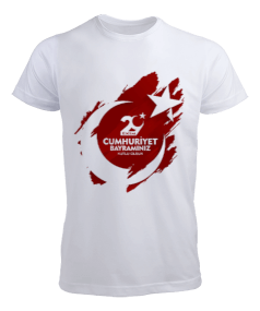 29 Ekim Cumhuriyet Bayramı Baskılı Erkek Tişört - Tisho