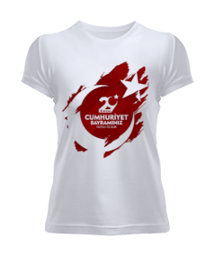 29 Ekim Cumhuriyet Bayramı Baskılı Kadın Tişört - Tisho