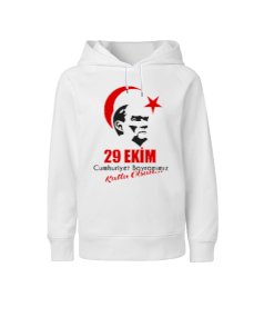29 Ekim Cumhuriyet Bayramı Çocuk Unisex Hoodie Kapüşonlu - Tisho
