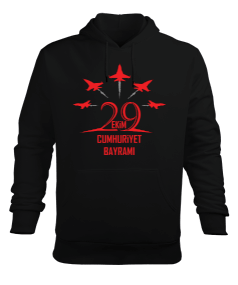 29 Ekim Cumhuriyet Bayramı Erkek Kapüşonlu Hoodie Sweatshirt - Tisho