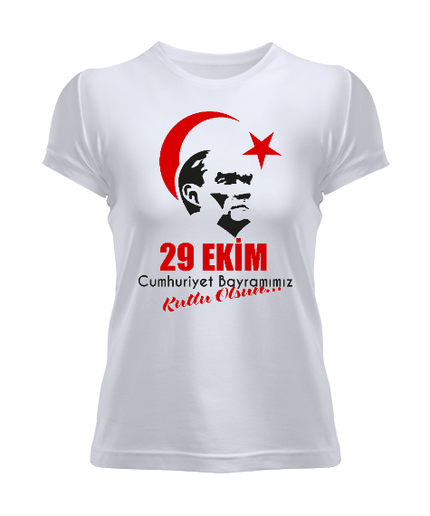 Tisho - 29 Ekim Cumhuriyet Bayramı Kadın Tişört