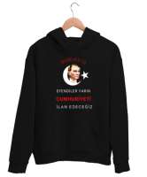 29 Ekim Cumhuriyet Bayramı Siyah Unisex Kapşonlu Sweatshirt - Tisho