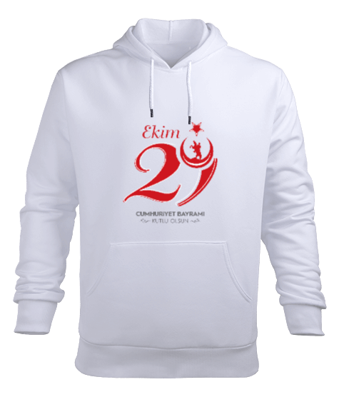 29 Ekim Erkek Kapüşonlu Hoodie Sweatshirt - Tisho