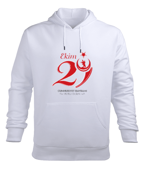 Tisho - 29 Ekim Erkek Kapüşonlu Hoodie Sweatshirt