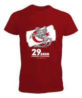 29 Ekim tasarımı Kırmızı Erkek Tişört - Tisho