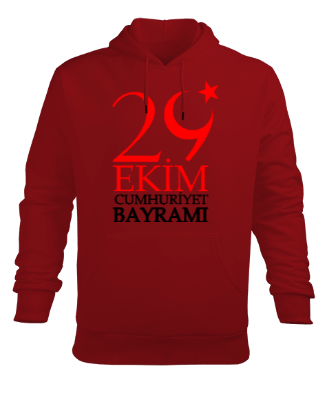 Tisho - 29 ekim temalı Erkek Kapüşonlu Hoodie Sweatshirt