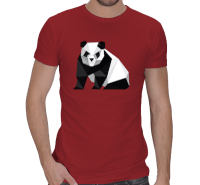 3D panda Erkek Regular Kesim Tişört - Thumbnail