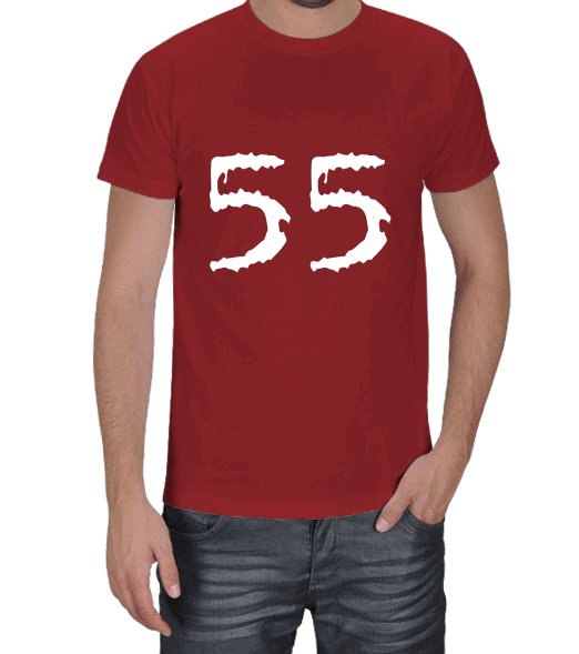 Tisho - 55 Kırmızı Renk Erkek Tişört