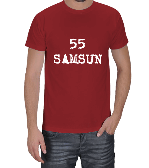 Tisho - 55 Samsun Yazılı Erkek Tişört