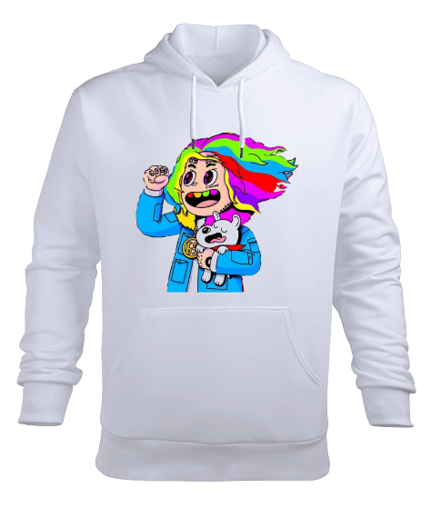 Tisho - 6ix9ine Erkek Kapüşonlu Hoodie Sweatshirt