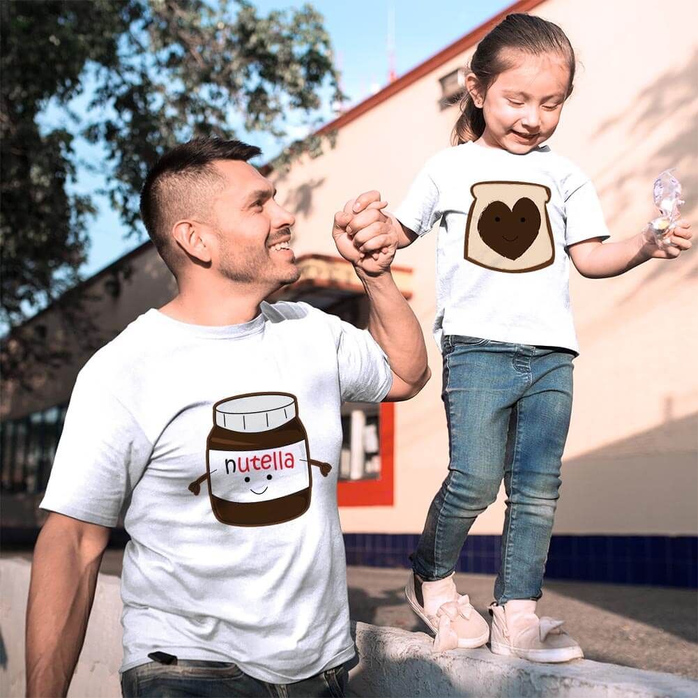 Nutella Baba Kız Çocuk Tişört Kombini