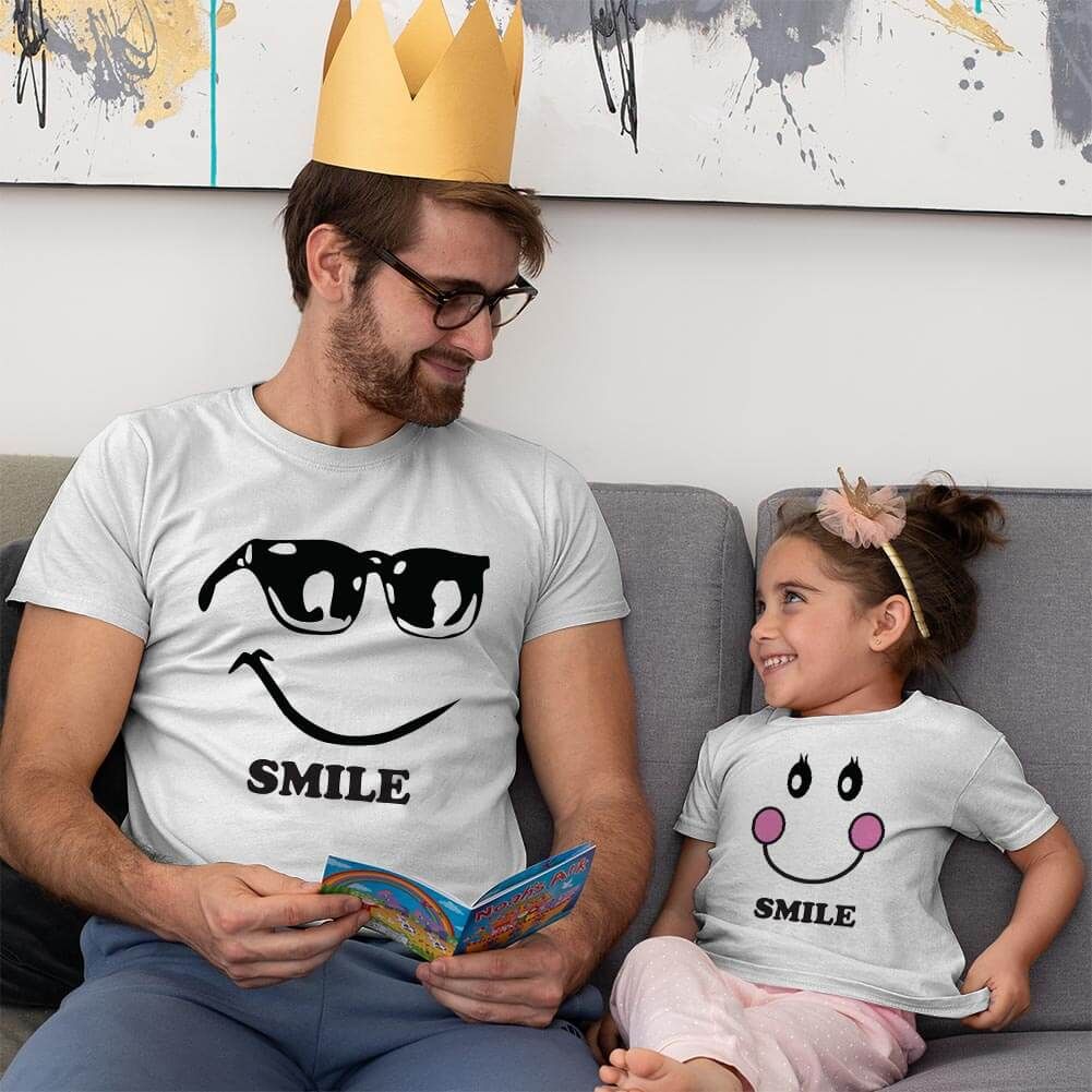 Mutlu Baba Kız Çocuk Tişört Kombini