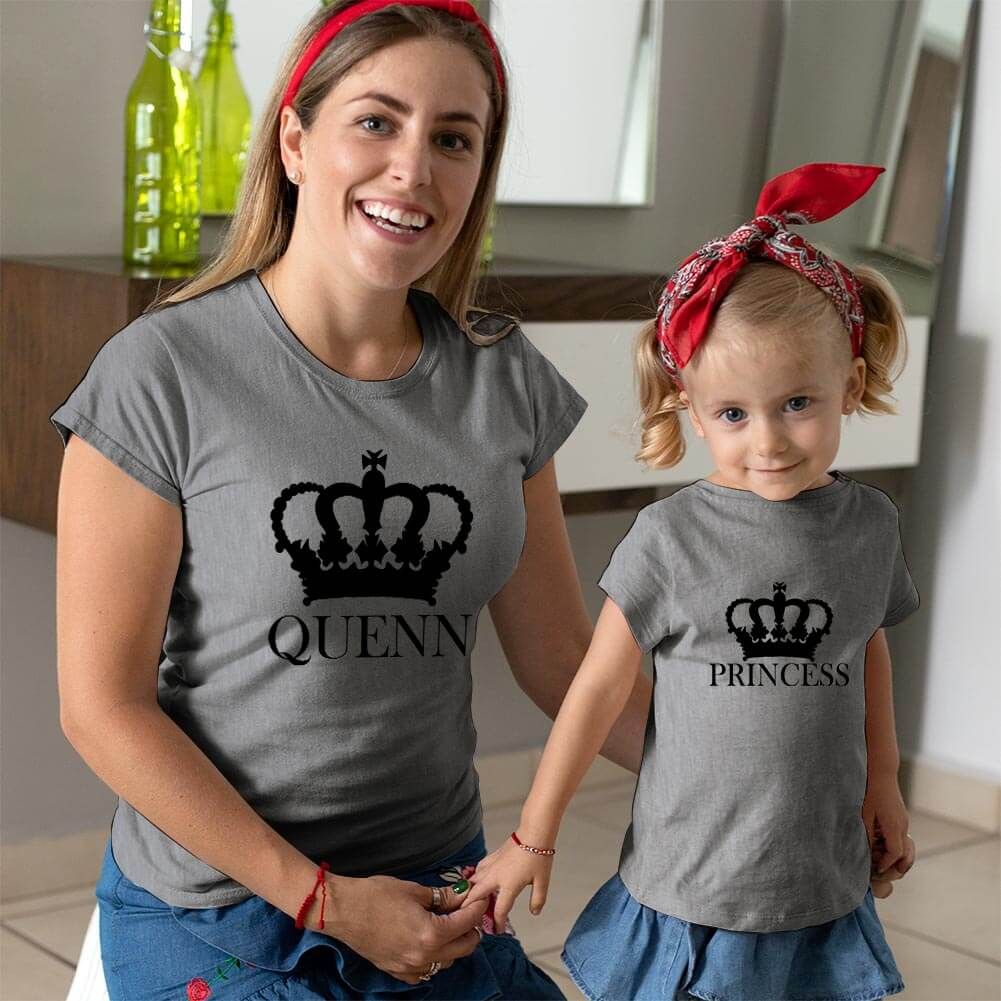 Queen ve Princess Anne Kız Çocuk Tişört Kombini