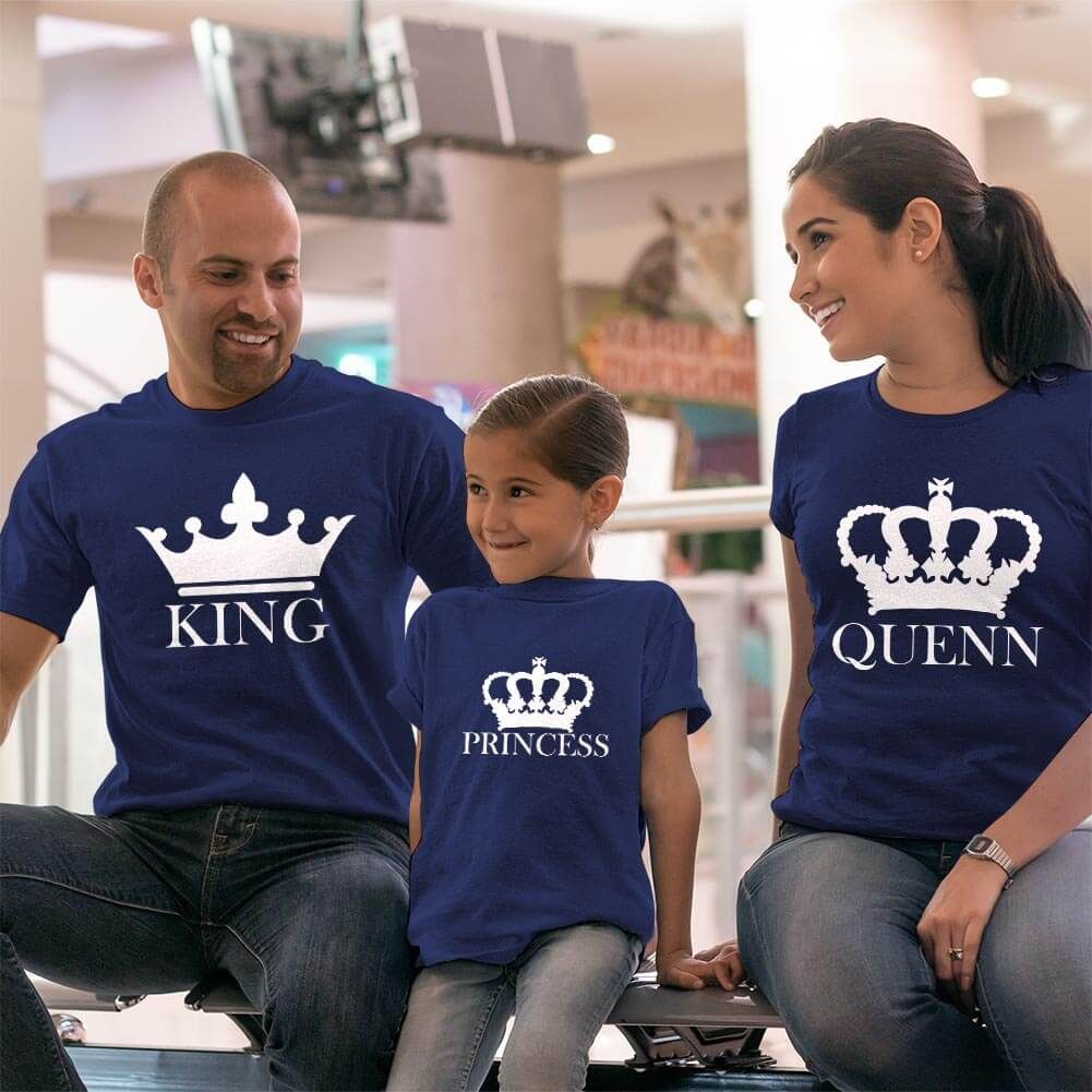 King Queen ve Princess Tişört Kombini (1)