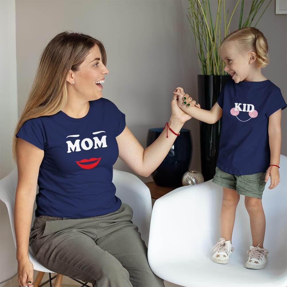 Mom and Kid Anne Kız Çocuk Tişört Kombini