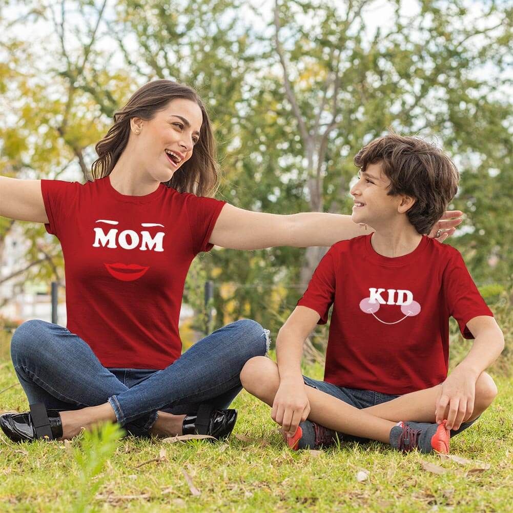 Mom and Kid Anne Erkek Çocuk Tişört Kombini (1)